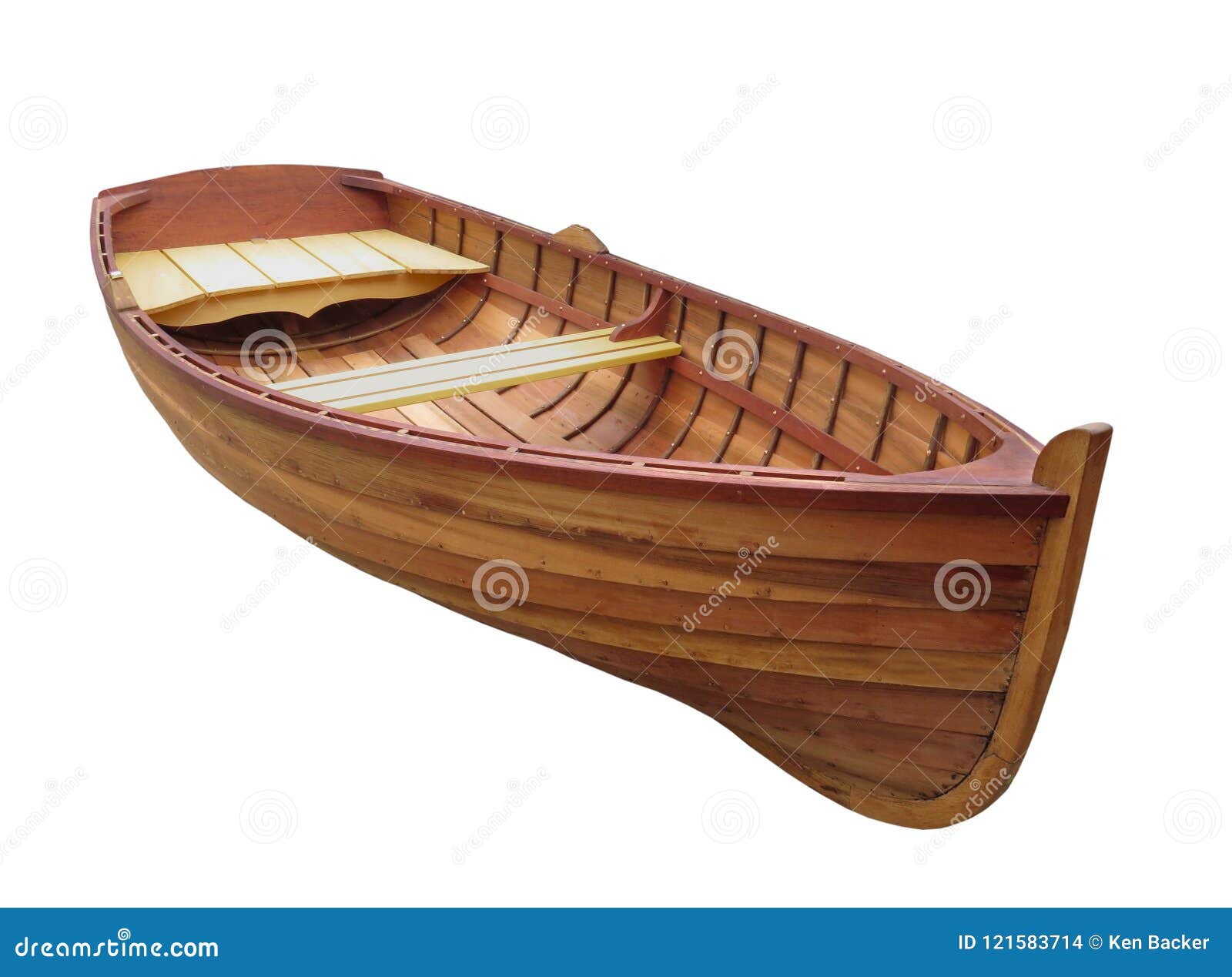 Small Wooden Dinghy Isolated. Stock Photo - Image of boats 